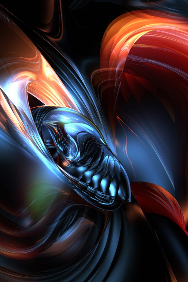Abstract 3D Lights Android wallpaper