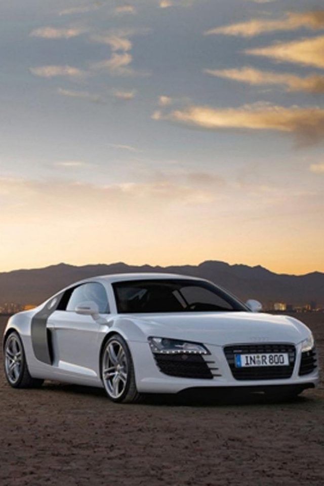 Audi R8 Sunset Android wallpaper