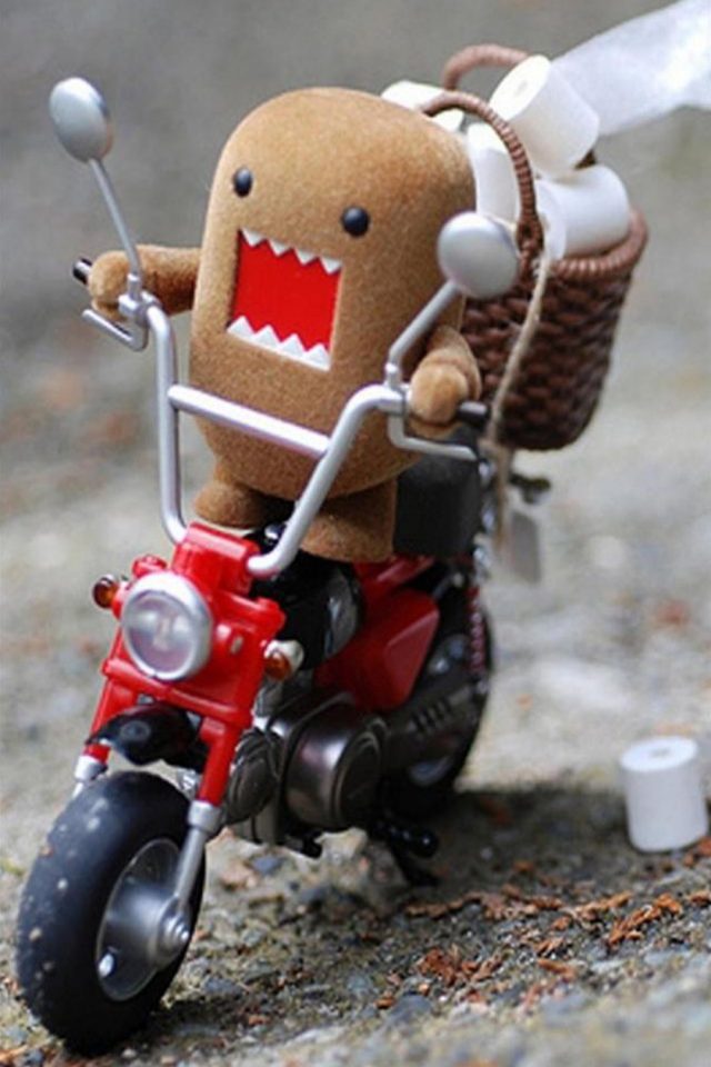 Domo Kun on Scooter Android wallpaper