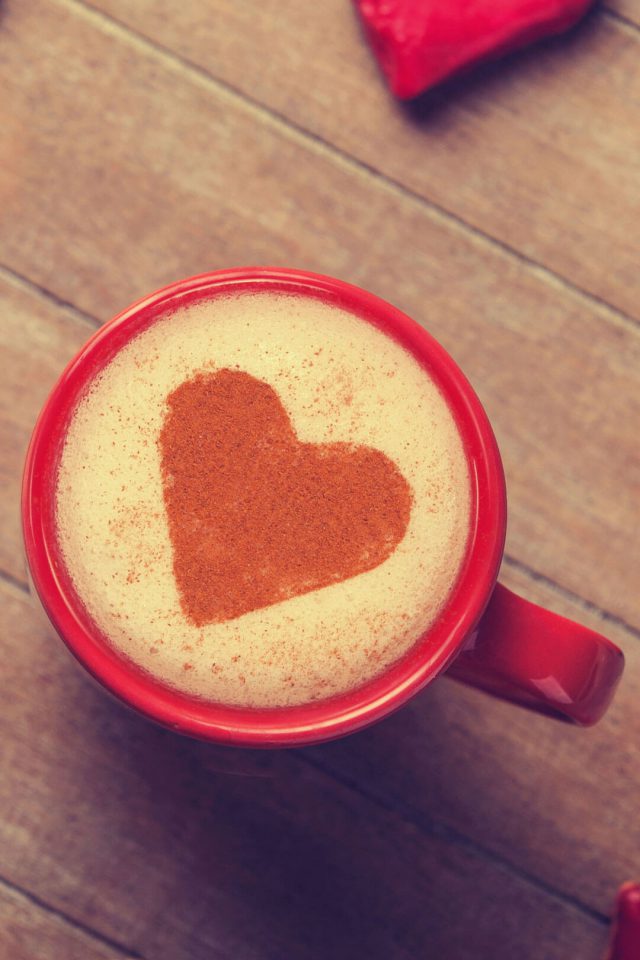 Love Coffee Red Android wallpaper