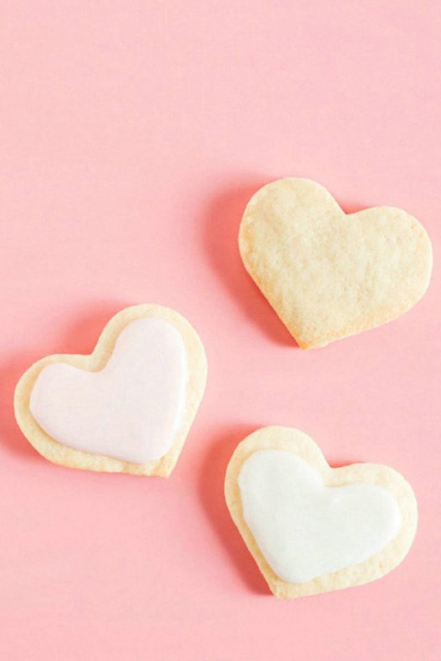 Love Hearts Cookies Android wallpaper