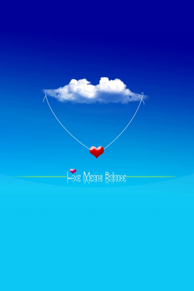 Love Means Balance Android wallpaper