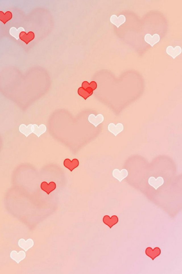 Love hearts Android wallpaper