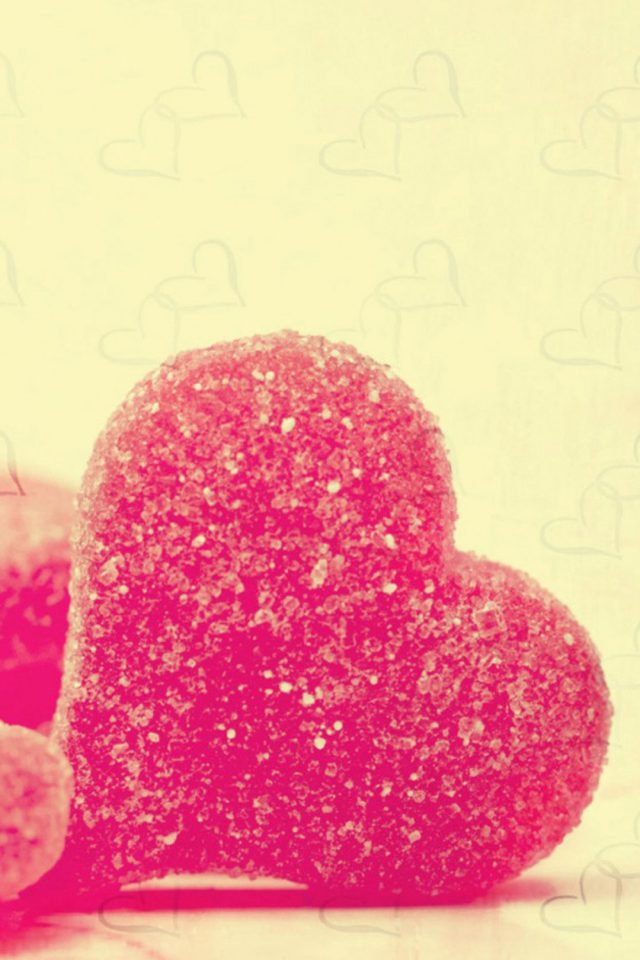 Sweet Heart Candy Android wallpaper