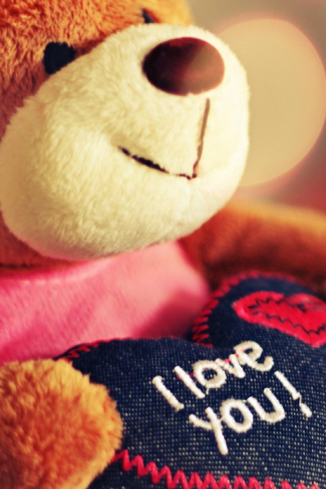 Teddy Love Android wallpaper