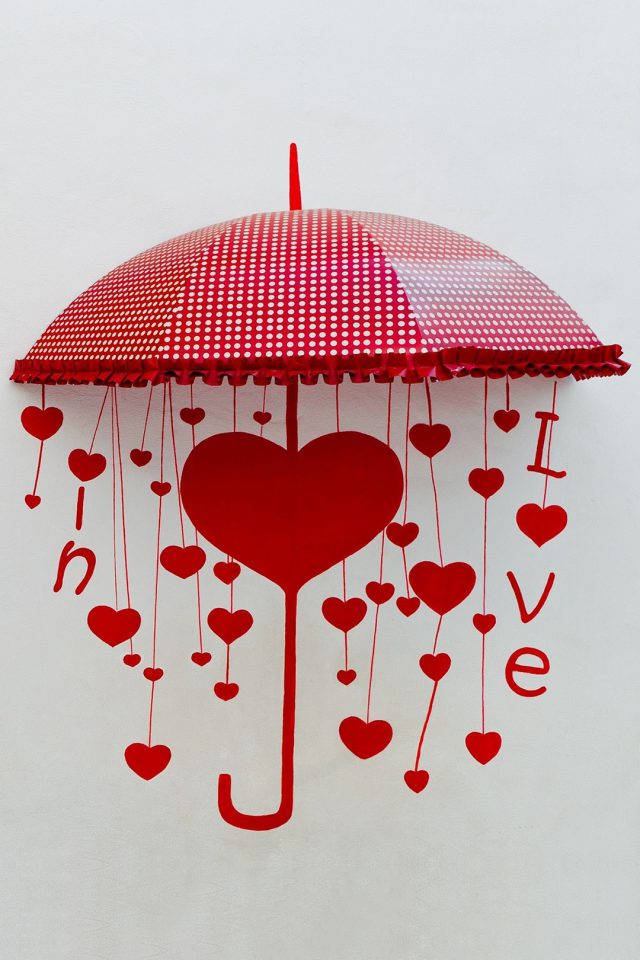 Umbrella of Love Android wallpaper