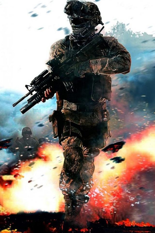 Call of Duty Fire Blur Android wallpaper