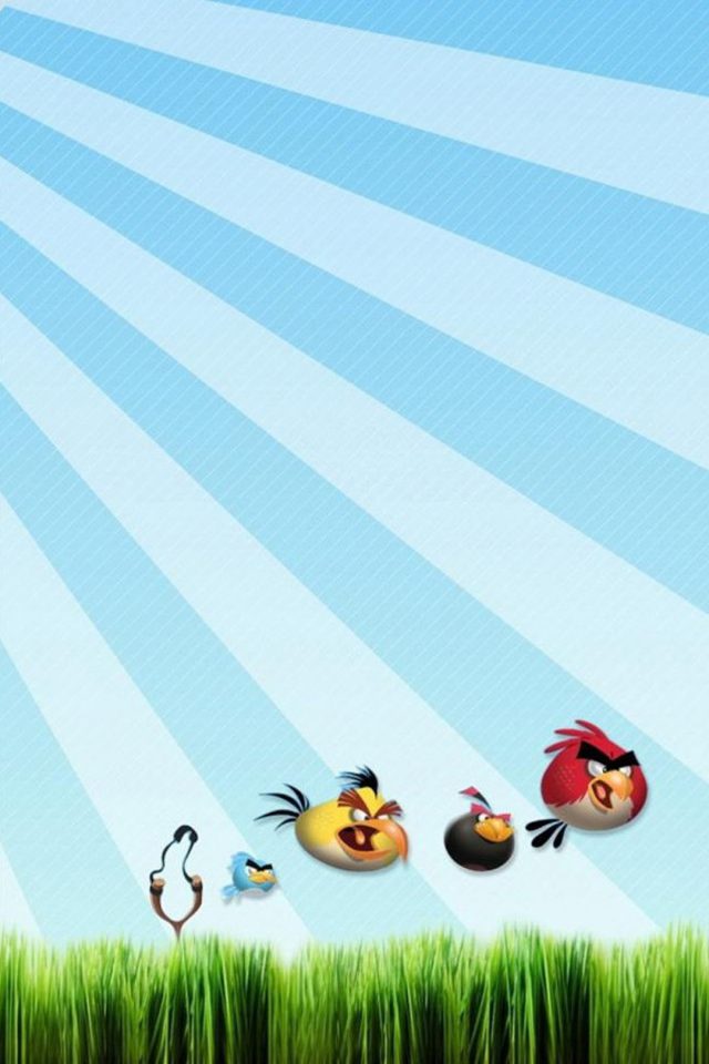 Angry Birds 3D Grass Android wallpaper