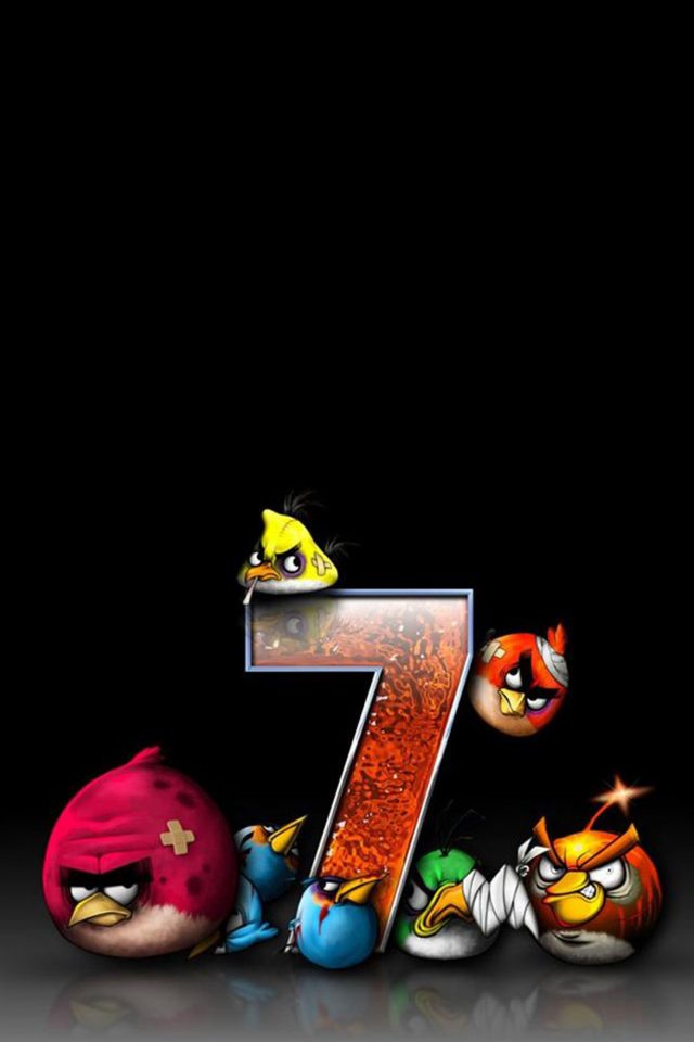 Angry Birds 7 Funny Android wallpaper