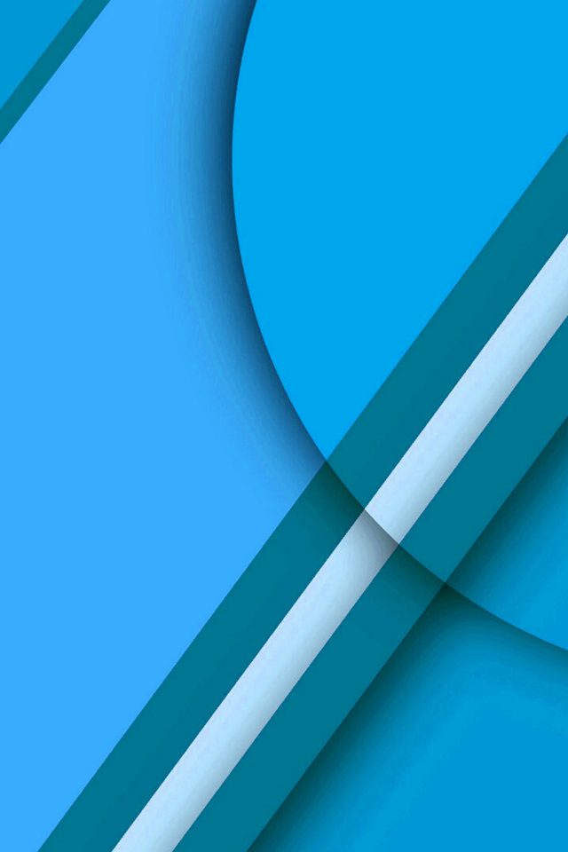 Beautiful blue geometric Android wallpaper