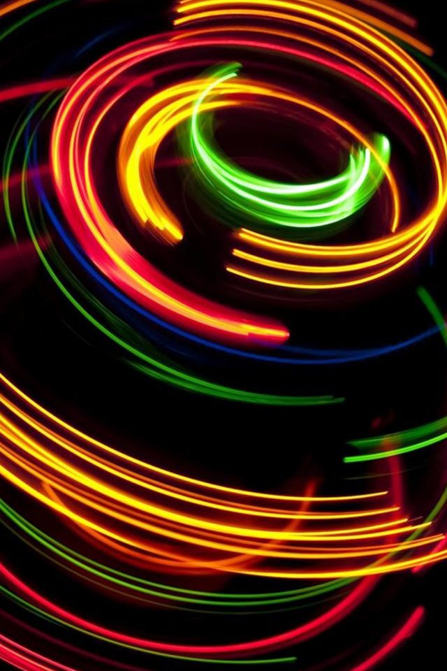 Colorful spinning Android wallpaper