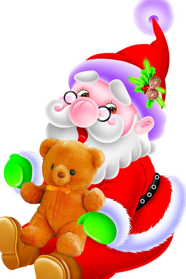 Happy Santa Claus Android wallpaper