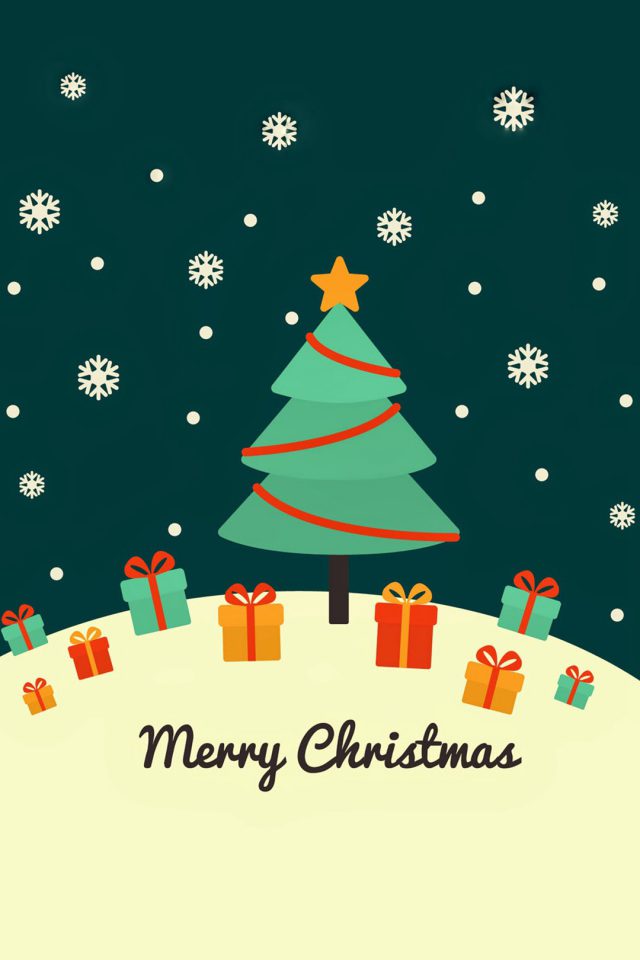 Merry Christmas Art Android wallpaper