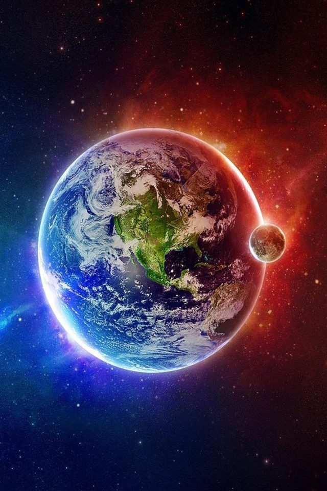 Beautiful Earth Space Android wallpaper
