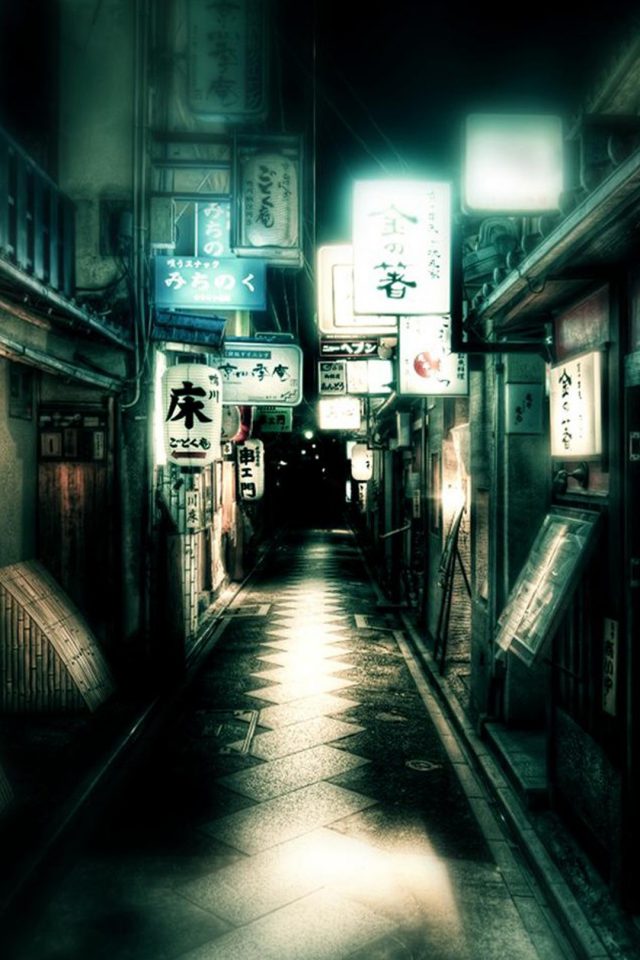 Japan Osaka Streets Android wallpaper