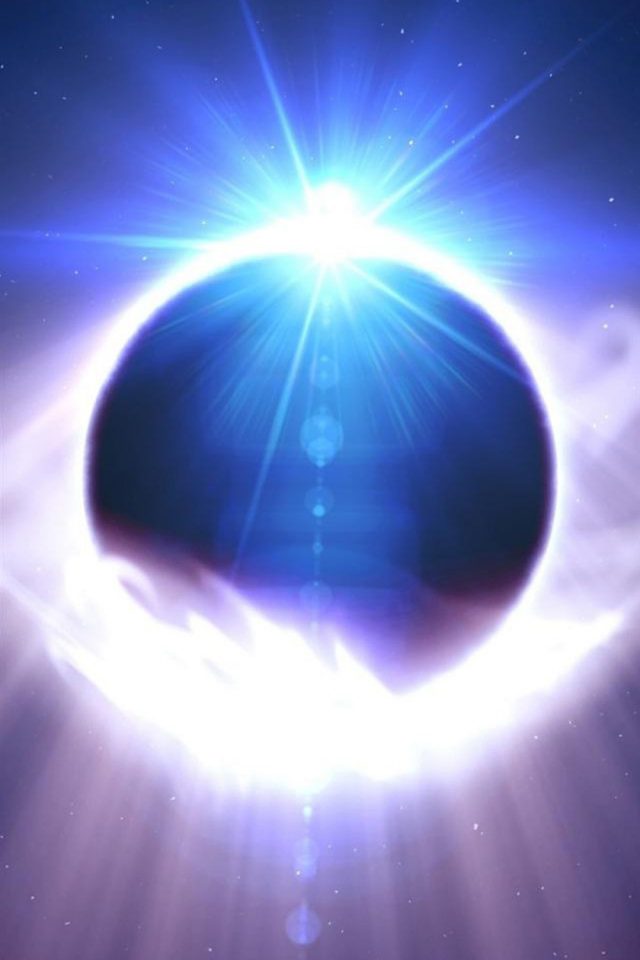 Space Solar Eclipse Android wallpaper