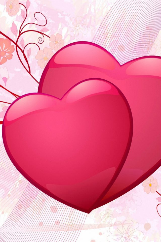 Valentine Day Hearts Android wallpaper