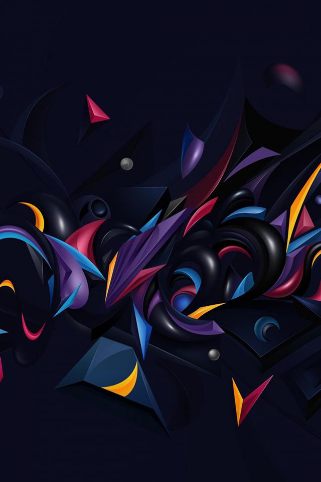 Abstract Art Pattern Rainbow Android wallpaper