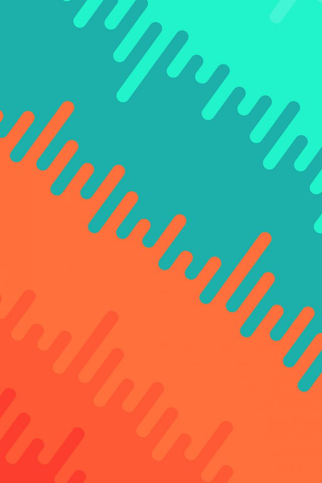 Abstract Orange Green Art Pattern Android wallpaper