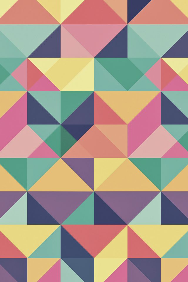 Abstract Polygon Art Pattern Rainbow Android wallpaper