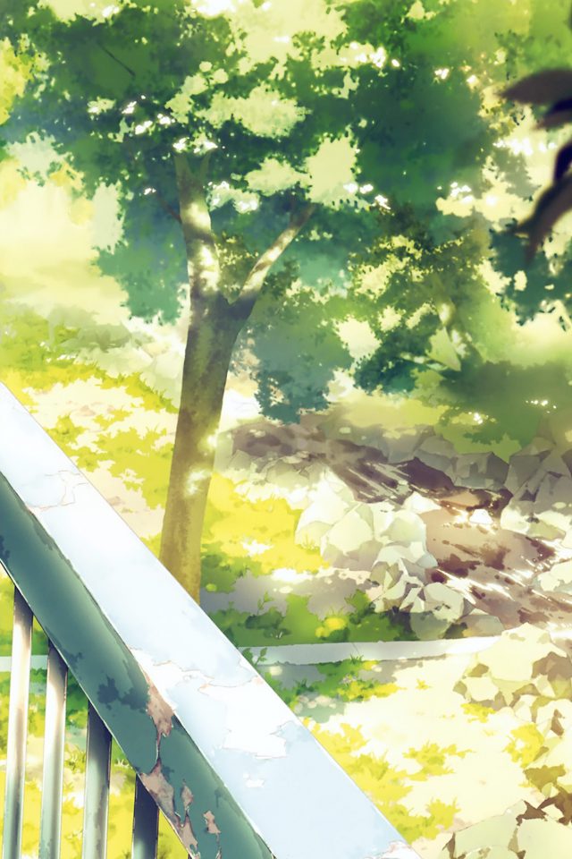 Anime Background Art Illust Forest Android wallpaper