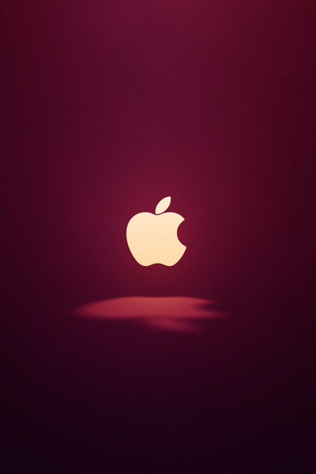 Apple Logo Love Mania Wine Red Android wallpaper