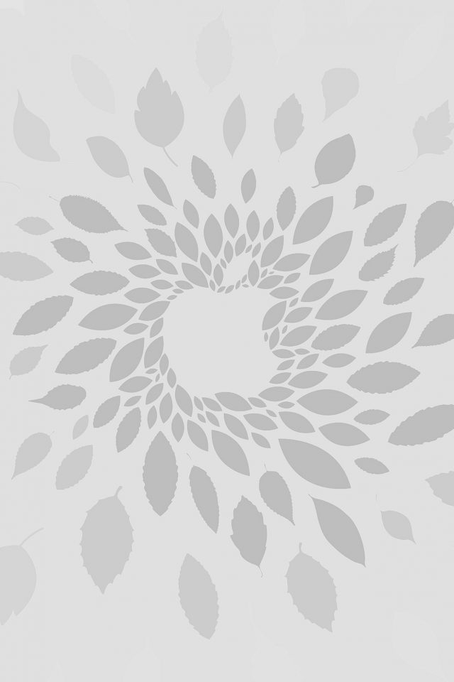 Apple Store Leafs Art Pattern Bw Android wallpaper