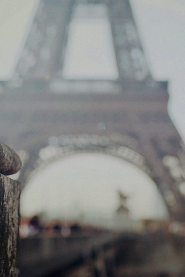 Bokeh Eiffel Tower Paris France Nature Android wallpaper