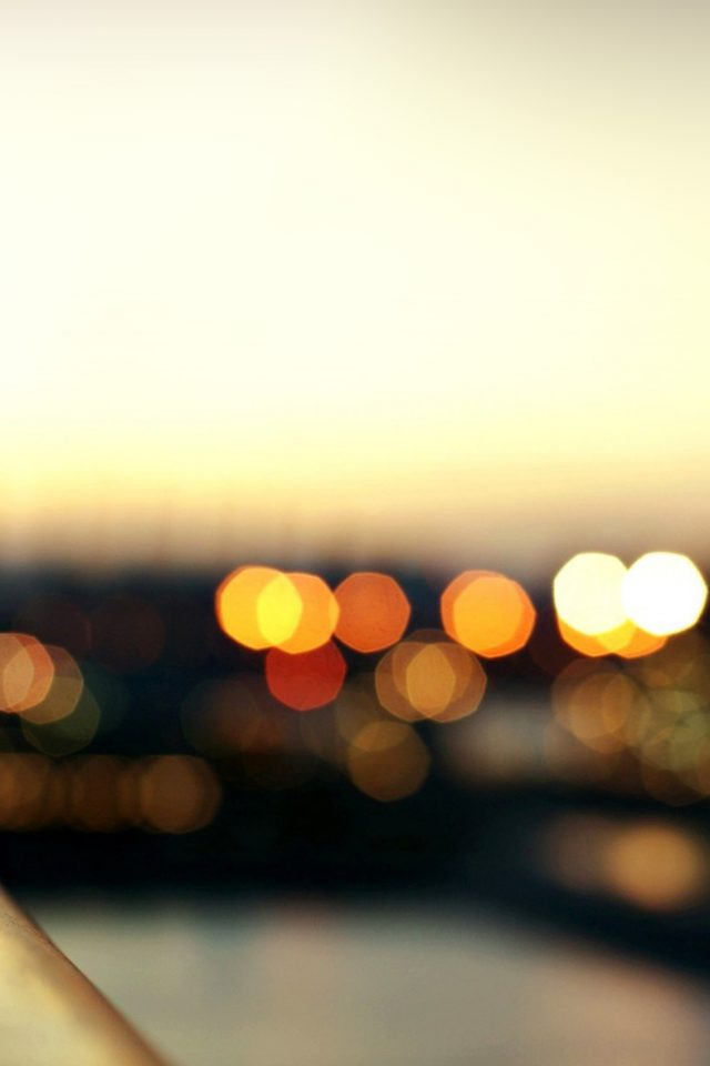 Bokeh Light Water City Nature Android wallpaper