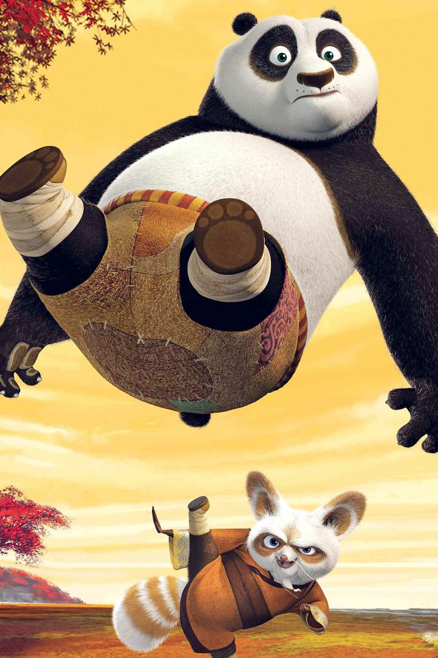 Kungfu Panda Dreamworks Art Kick Cute Anime Android wallpaper