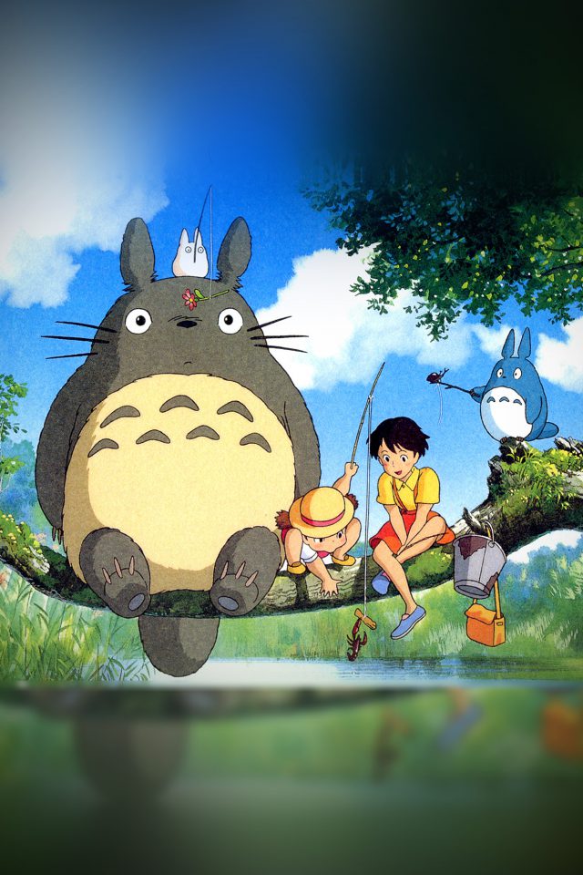 My Neighbor Totoro Anime Art Illustration Android wallpaper