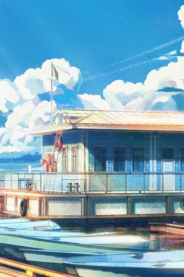 Sea Illustration Art Anime Painting Arseniy Chebynkin Android wallpaper