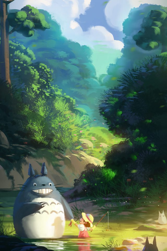 Totoro Anime Liang Xing Illustration Art Android wallpaper
