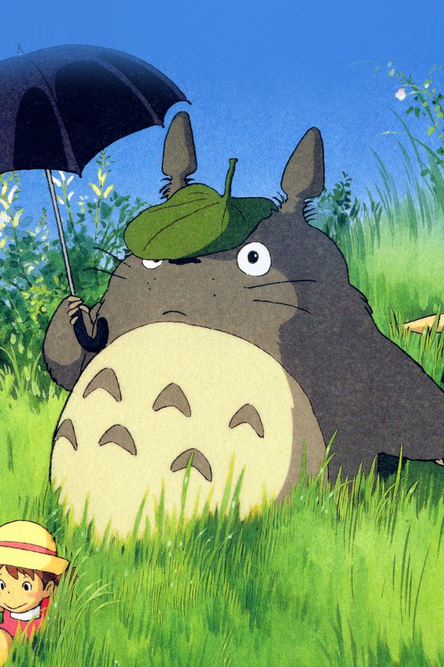 Totoro Art Cute Anime Illustration Android wallpaper