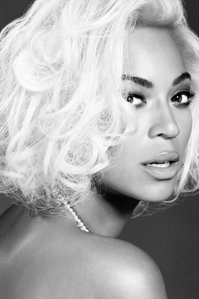 Beyonce Knowles Music Dark Bw Singer Android wallpaper