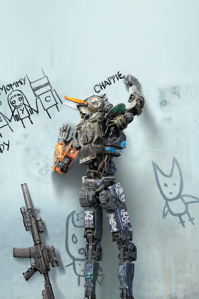 Chappie Robot Art Film Poster Android wallpaper