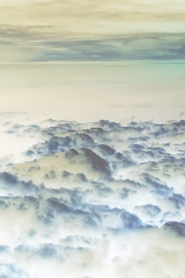 Cloud Flare Sky View Nature White Blue Android wallpaper