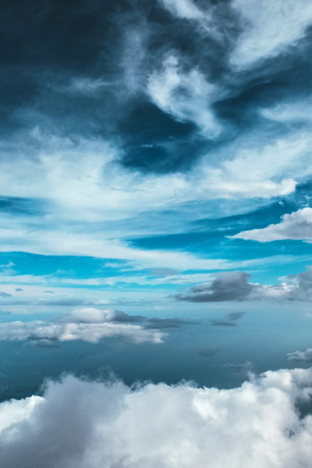 Cloud Sky Nature Blue Android wallpaper