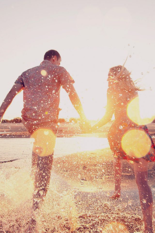 Couple Love Beach Happy Marry Me Nature Dark Android wallpaper