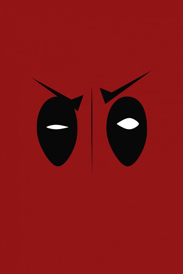 Deadpool Hero Eye Logo Art Film Android wallpaper