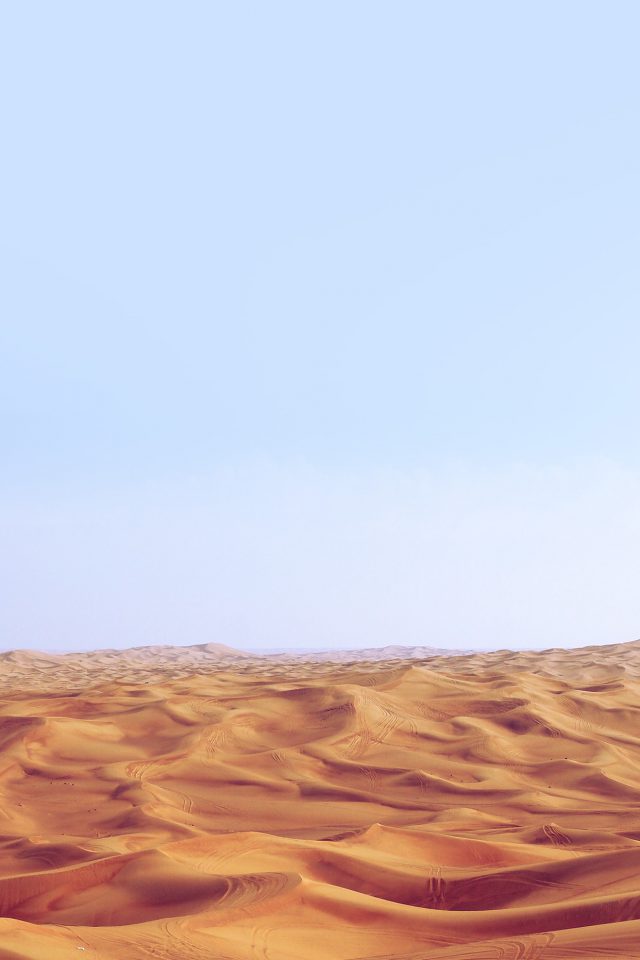 Desert Minimal Blue Nature Sky Earth Android wallpaper