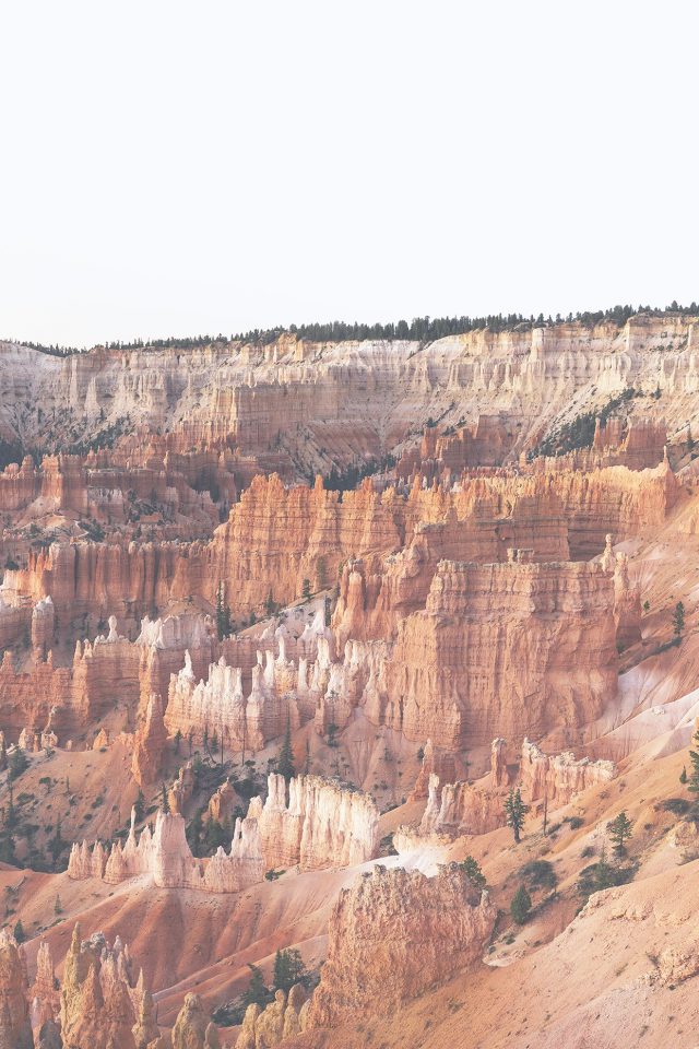 Grand Canyon Creek Nature Desert Scene White Android wallpaper