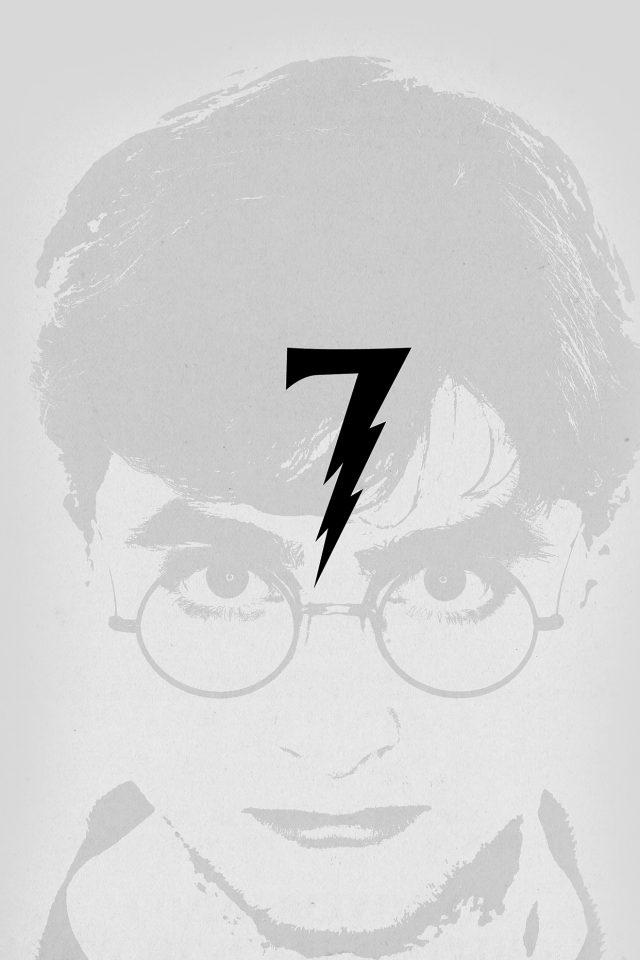 Harry Potter Art Minimal Film Gray Android wallpaper