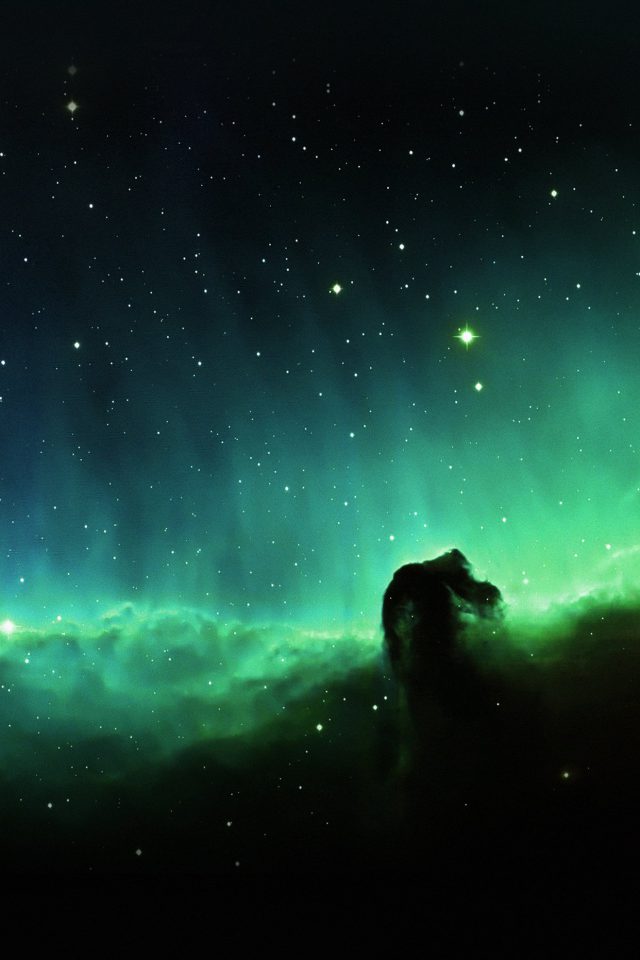 Horse Head Blue Nebula Sky Space Stars Android wallpaper