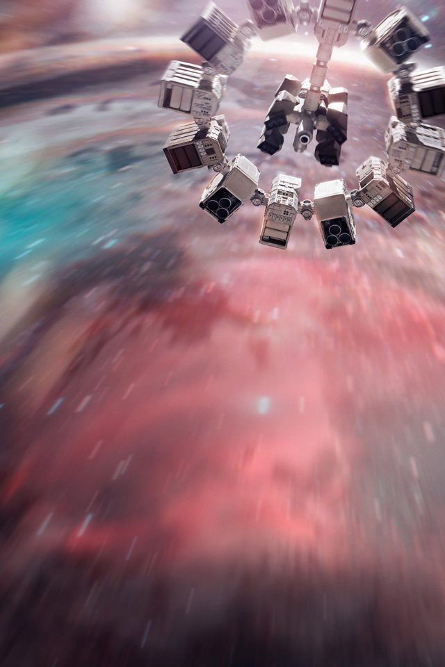 Interstellar Film Space Art Illust Android wallpaper