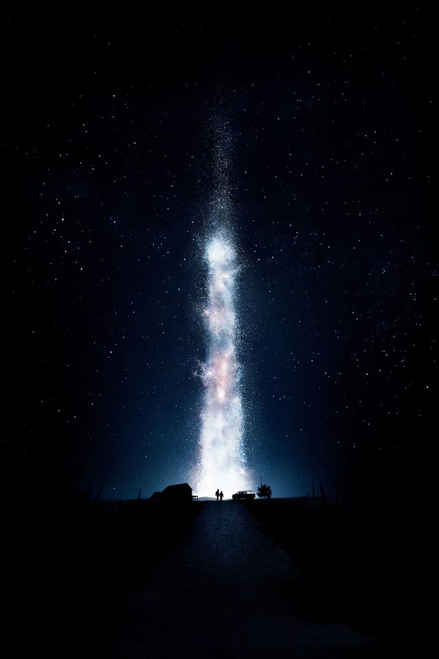 Interstellar Space Night Stars Fire Best Android wallpaper