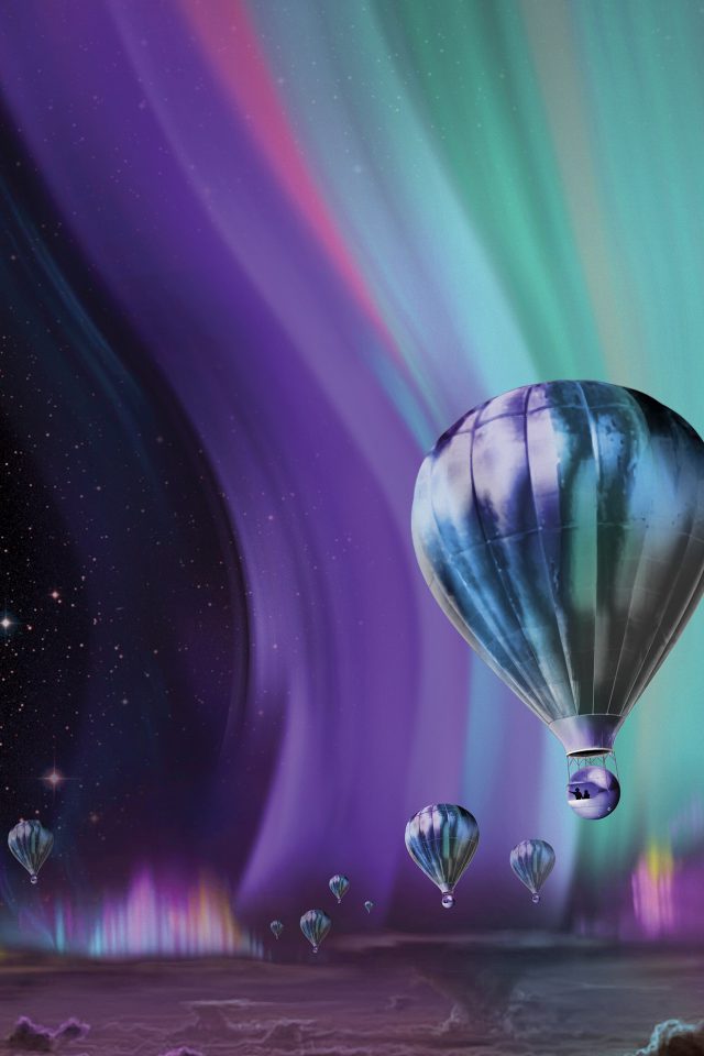 Jupiter Aurora Space Sky Art Illustration Android wallpaper