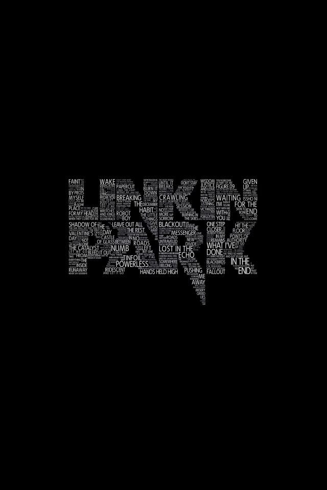 Linkin Park Dark Logo Music Android wallpaper