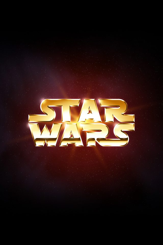 Logo Starwars Dark Film Art Android wallpaper