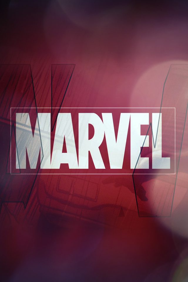 Marvel Logo Film Art Illust Minimal Bokeh Android wallpaper
